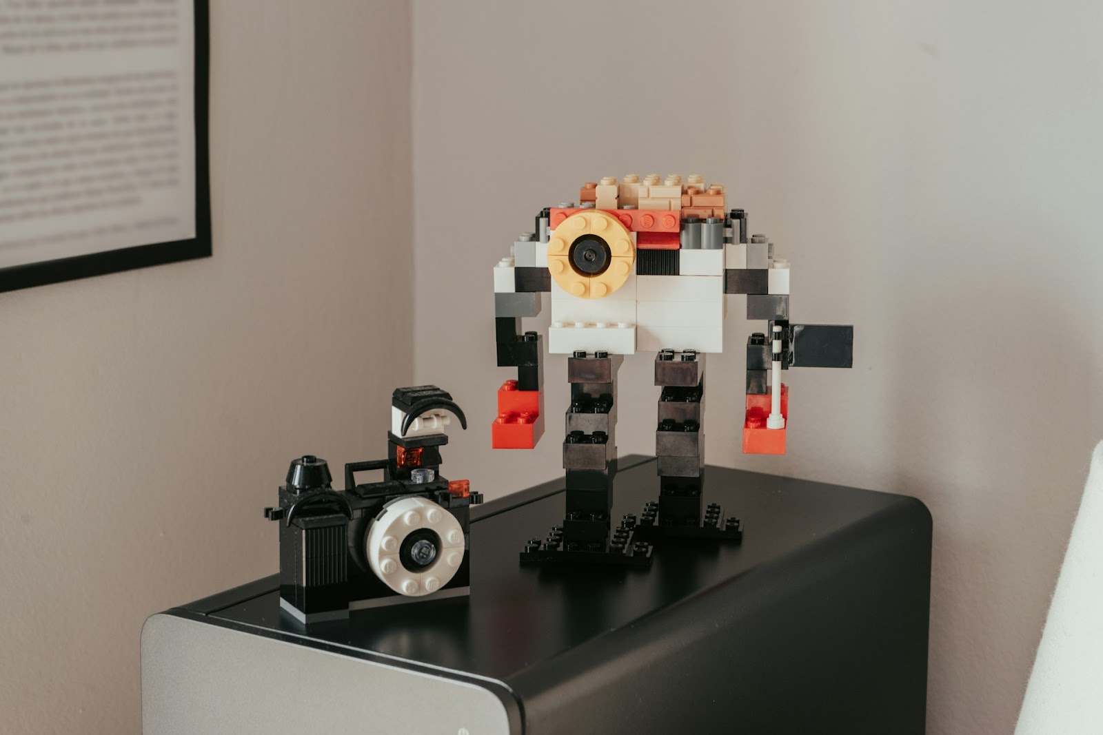 robot-shaped Lego cameras