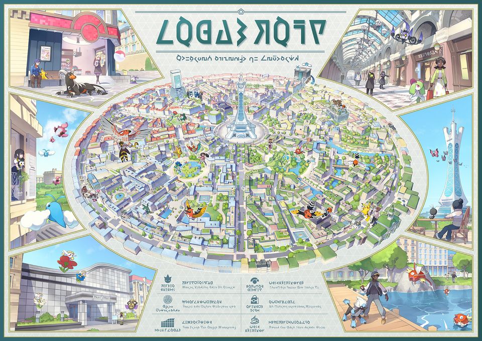 Lumiose City map - Pokémon Legends: Z-A