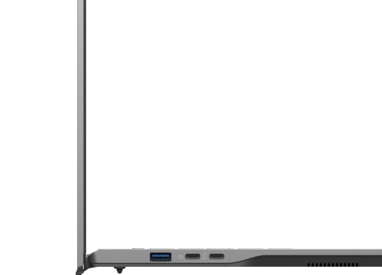 Acer Swift 14 AI - Magnesium alloy chassis in reflective gray tone