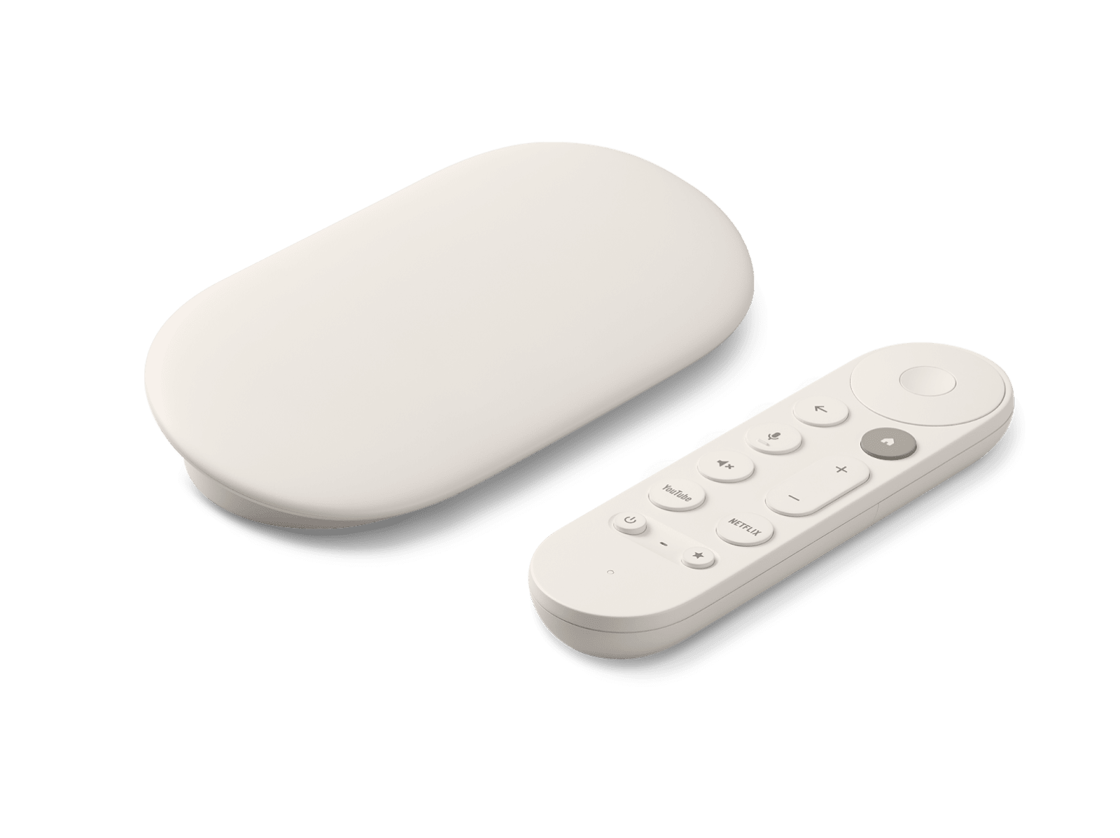 White Google TV Streamer 4K