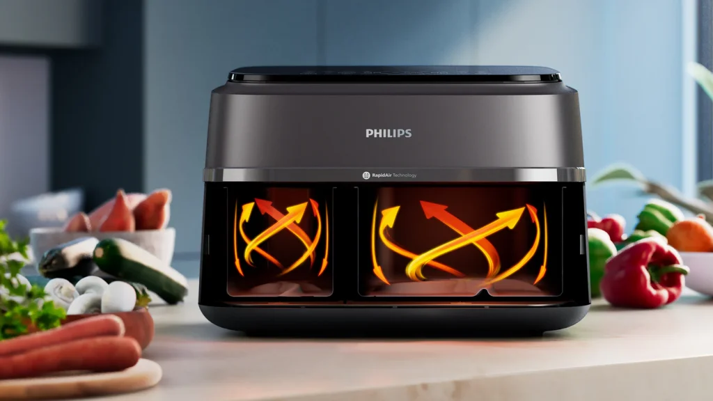 Rapid Air technology - Philips Dual Basket Serie 3000